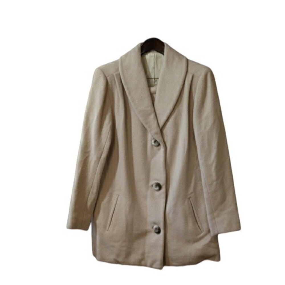 Dior Cream Vintage Felted Wool Skirt Suit 12